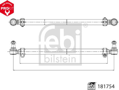 Febi Bilstein 181754 - Рулевая тяга autospares.lv