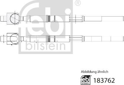 Febi Bilstein 183762 - Осевой шарнир, рулевая тяга autospares.lv