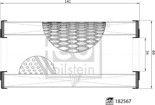 Febi Bilstein 182567 - Масляный фильтр autospares.lv