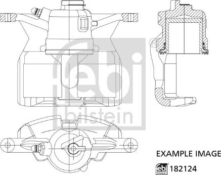 Febi Bilstein 182124 - Тормозной суппорт autospares.lv