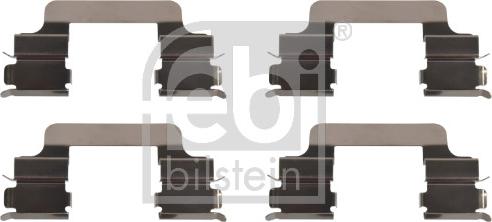 Febi Bilstein 182293 - Комплектующие для колодок дискового тормоза autospares.lv