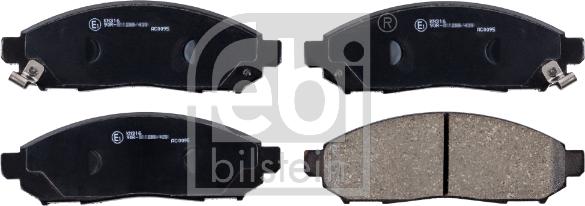 Febi Bilstein 170292 - Тормозные колодки, дисковые, комплект autospares.lv
