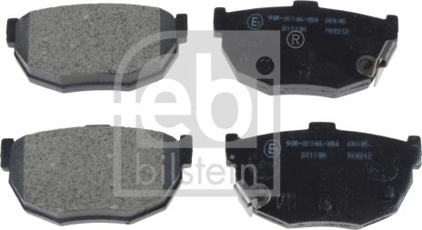 Febi Bilstein 170259 - Тормозные колодки, дисковые, комплект autospares.lv