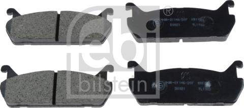 Febi Bilstein 170269 - Тормозные колодки, дисковые, комплект autospares.lv