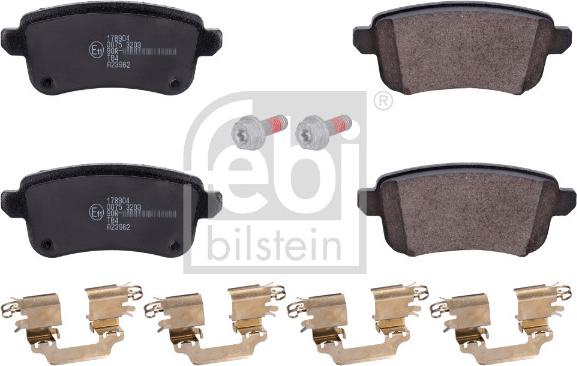 Febi Bilstein 178904 - Тормозные колодки, дисковые, комплект autospares.lv