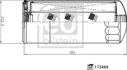 Febi Bilstein 173489 - Масляный фильтр autospares.lv