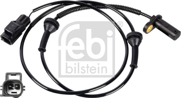 Febi Bilstein 172424 - Датчик ABS, частота вращения колеса autospares.lv