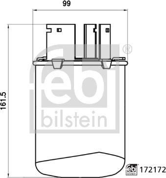 Febi Bilstein 172172 - Топливный фильтр autospares.lv