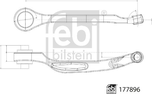 Febi Bilstein 177896 - Рычаг подвески колеса autospares.lv