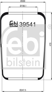 Febi Bilstein 39541 - Кожух пневматической рессоры autospares.lv