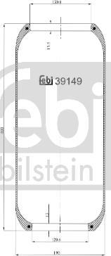 Febi Bilstein 39149 - Кожух пневматической рессоры autospares.lv