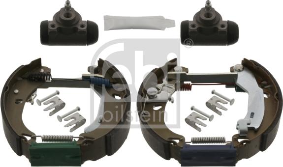 Febi Bilstein 38741 - Комплект тормозных колодок, барабанные autospares.lv