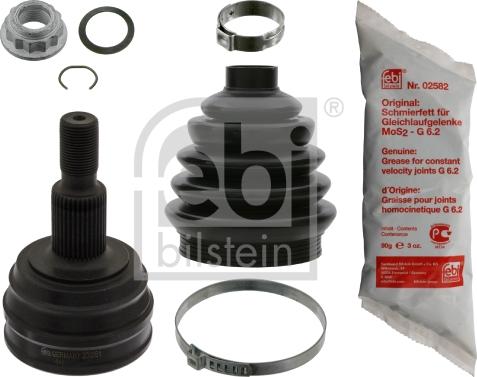 Febi Bilstein 33252 - Шарнирный комплект, ШРУС, приводной вал autospares.lv