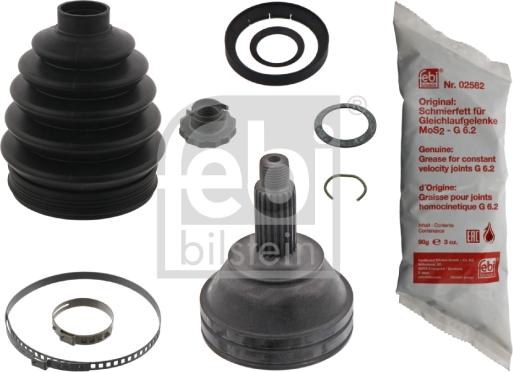 Febi Bilstein 33262 - Шарнирный комплект, ШРУС, приводной вал autospares.lv