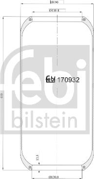 Febi Bilstein 20921 - Кожух пневматической рессоры autospares.lv