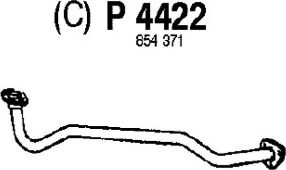 Fenno P4422 - Труба выхлопного газа autospares.lv