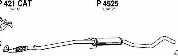 Fenno P4525 - Средний глушитель выхлопных газов autospares.lv