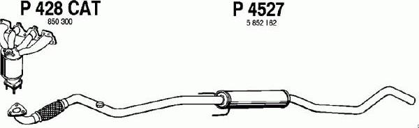 Fenno P4527 - Средний глушитель выхлопных газов autospares.lv