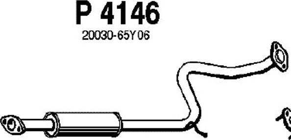 Fenno P4146 - Средний глушитель выхлопных газов autospares.lv