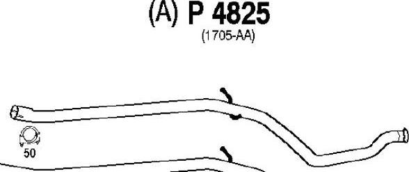 Fenno P4825 - Труба выхлопного газа autospares.lv