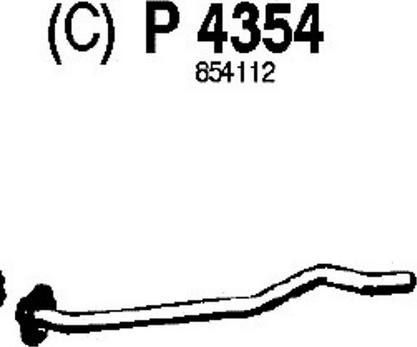 Fenno P4354 - Труба выхлопного газа autospares.lv