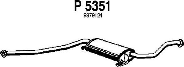 Fenno P5351 - Средний глушитель выхлопных газов autospares.lv