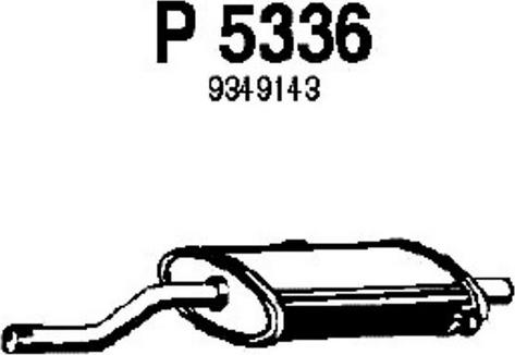 Fenno P5336 - Средний глушитель выхлопных газов autospares.lv