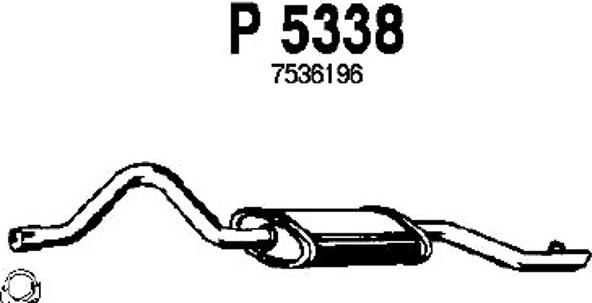 Fenno P5338 - Глушитель выхлопных газов, конечный autospares.lv