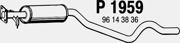 Fenno P1959 - Средний глушитель выхлопных газов autospares.lv