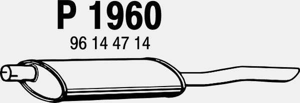 Fenno P1960 - Глушитель выхлопных газов, конечный autospares.lv