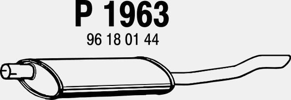 Fenno P1963 - Глушитель выхлопных газов, конечный autospares.lv
