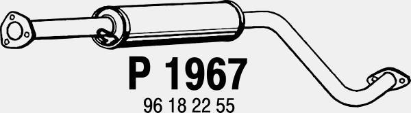 Fenno P1967 - Средний глушитель выхлопных газов autospares.lv