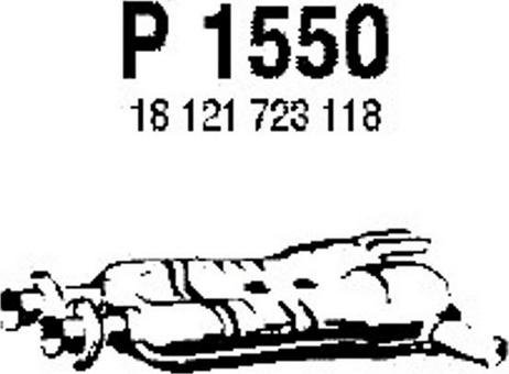 Fenno P1550 - Средний глушитель выхлопных газов autospares.lv