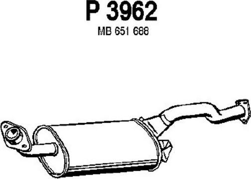 Fenno P3962 - Глушитель выхлопных газов, конечный autospares.lv