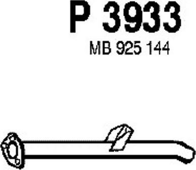 Fenno P3933 - Труба выхлопного газа autospares.lv