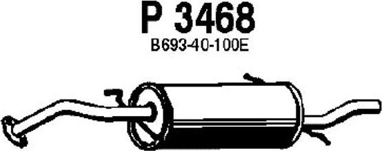 Fenno P3468 - Глушитель выхлопных газов, конечный autospares.lv