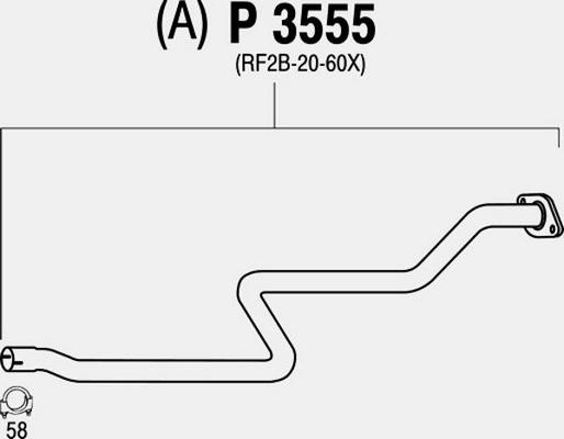 Fenno P3555 - Труба выхлопного газа autospares.lv