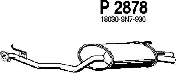 Fenno P2878 - Глушитель выхлопных газов, конечный autospares.lv
