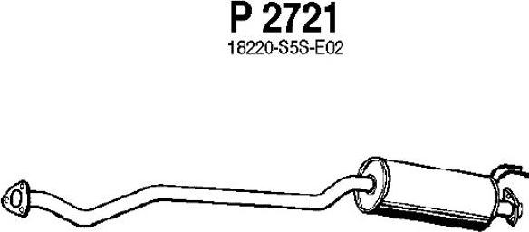 Fenno P2721 - Средний глушитель выхлопных газов autospares.lv