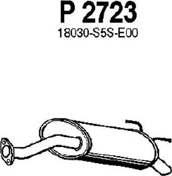 Fenno P2723 - Глушитель выхлопных газов, конечный autospares.lv
