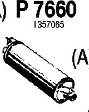 Fenno P7660 - Глушитель выхлопных газов, конечный autospares.lv