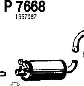 Fenno P7668 - Средний глушитель выхлопных газов autospares.lv