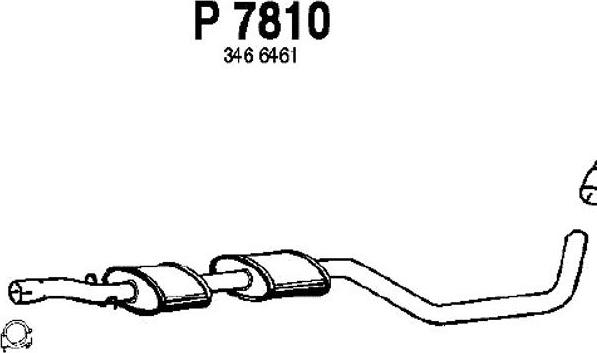 Fenno P7810 - Средний глушитель выхлопных газов autospares.lv