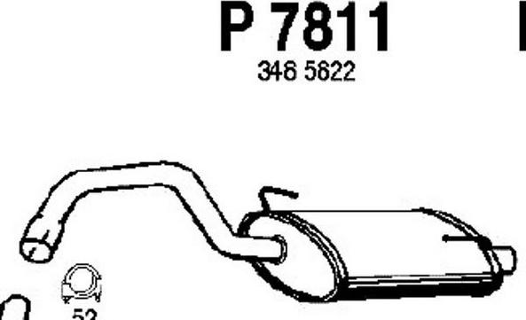 Fenno P7811 - Глушитель выхлопных газов, конечный autospares.lv