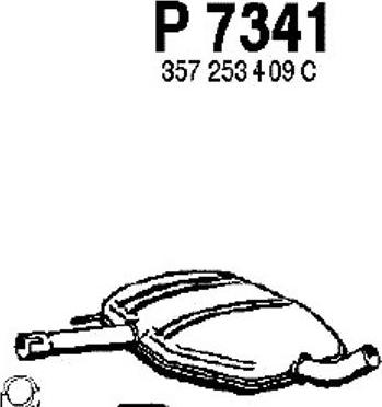 Fenno P7341 - Средний глушитель выхлопных газов autospares.lv