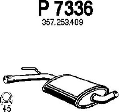 Fenno P7336 - Средний глушитель выхлопных газов autospares.lv