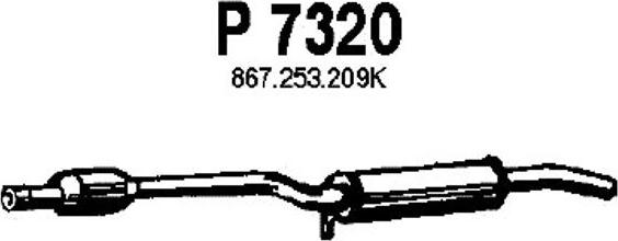 Fenno P7320 - Средний глушитель выхлопных газов autospares.lv
