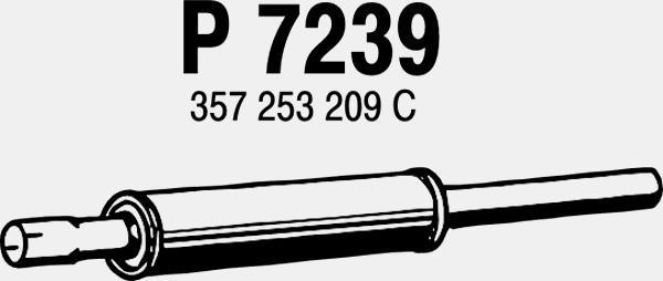 Fenno P7239 - Средний глушитель выхлопных газов autospares.lv
