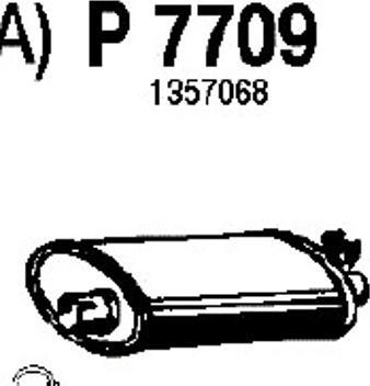 Fenno P7709 - Глушитель выхлопных газов, конечный autospares.lv