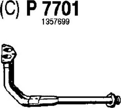 Fenno P7701 - Труба выхлопного газа autospares.lv